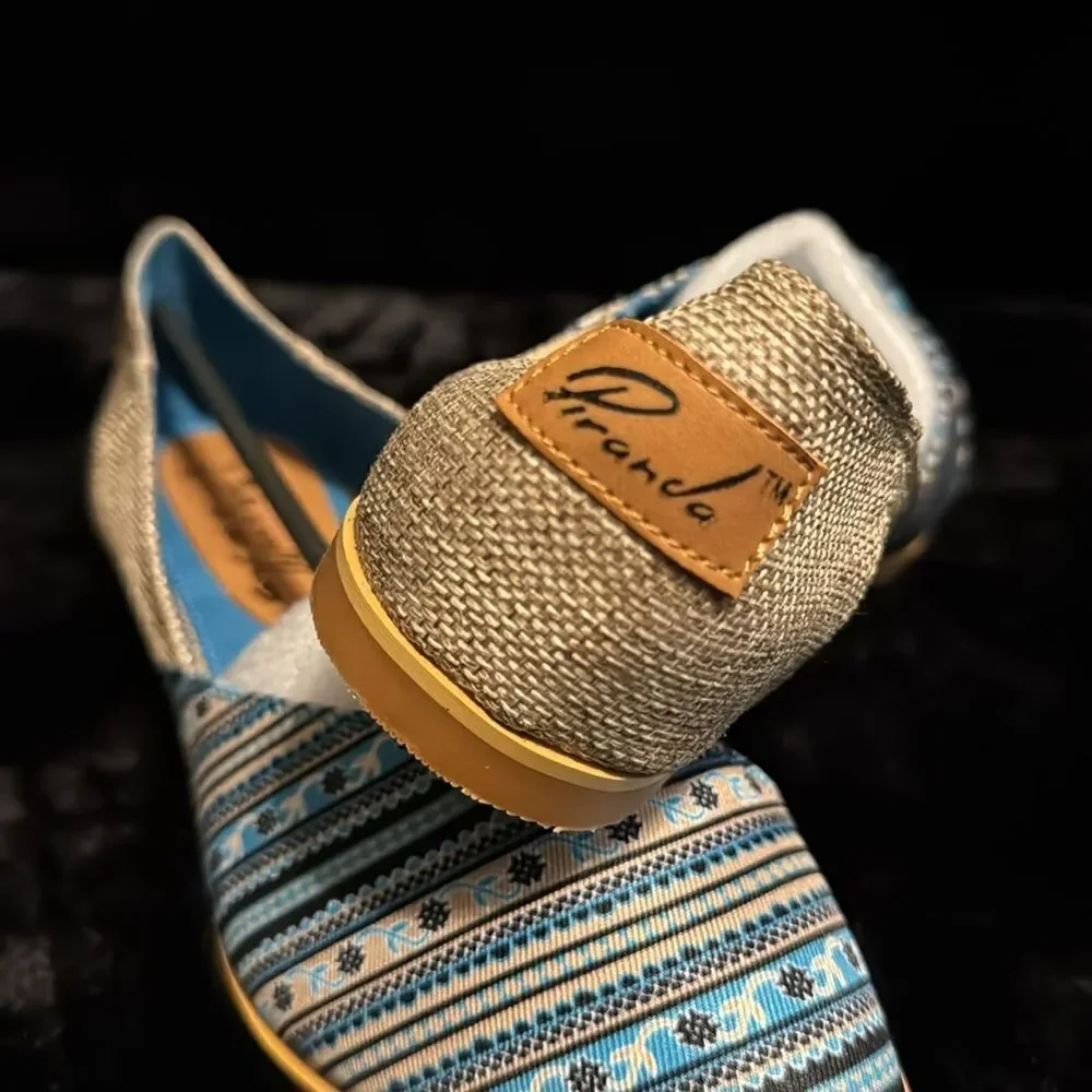Piranda Handmade Espadrille Flat Shoe NIB